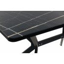 Стол ВВР Миллер Мрамор черный 3/черный №7, стекло 120-160/80